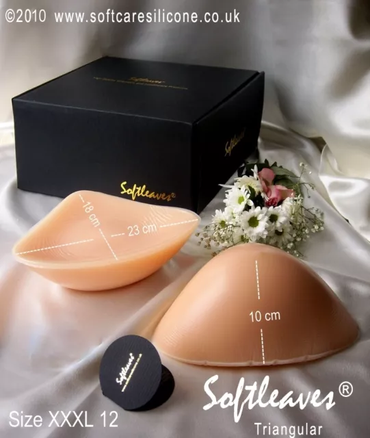 Softleaves E100 Silicone Bra Breast Forms in All Sizes A B C D DD E F G H I  J K
