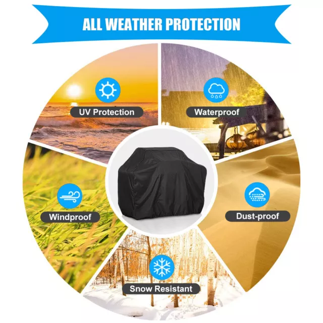 BBQ Gas Grill Cover 57 Inch Barbecue Waterproof Outdoor Heavy Duty UV Protection 2