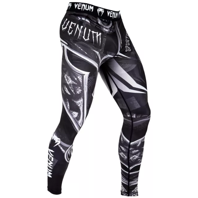 Venum Gladiator 3.0 Dry Tech MMA Compression Spats - Black/White