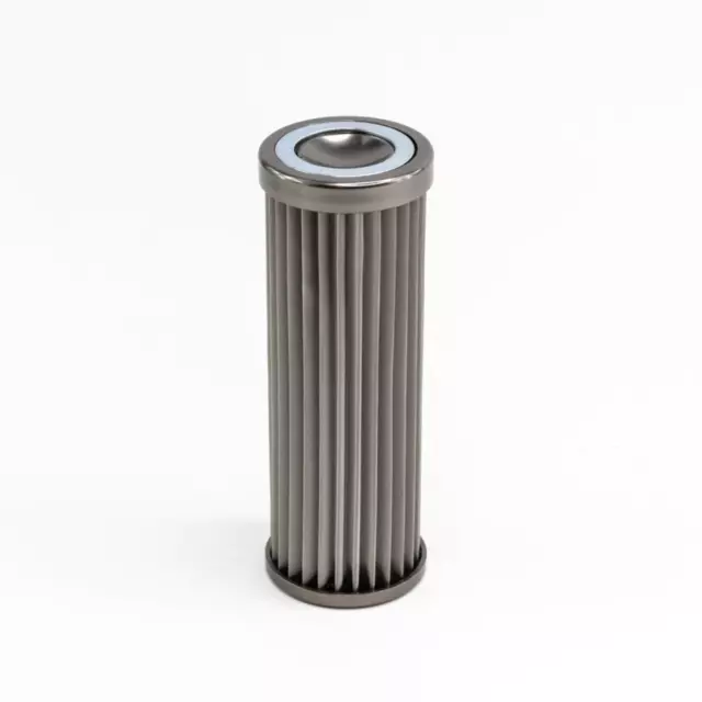 DeatschWerks DW In-Line Fuel Filter Element, Stainless Steel 10 Micron. Fits Dea