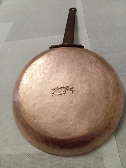 Pentole Agnelli ALCU111B28 sauteuse à Main en étain cuivré Lisse avec poignée Tubulaire, 28 cm