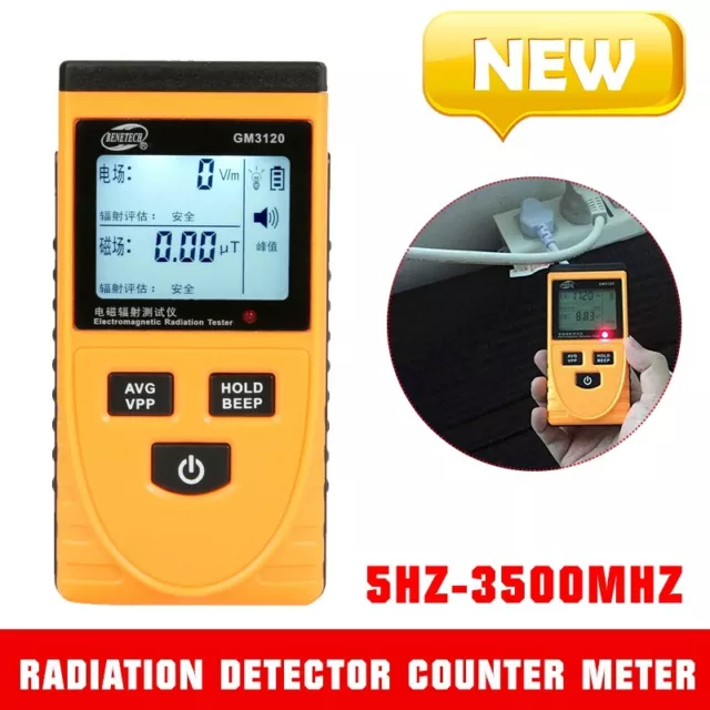 Digital LCD Electromagnetic Radiation Detector Counter Meter Dosimeter Tool