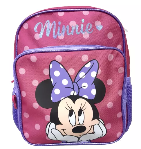 zaino zainetto asilo Minnie bambina mouse disney scuola materna rosa lilla