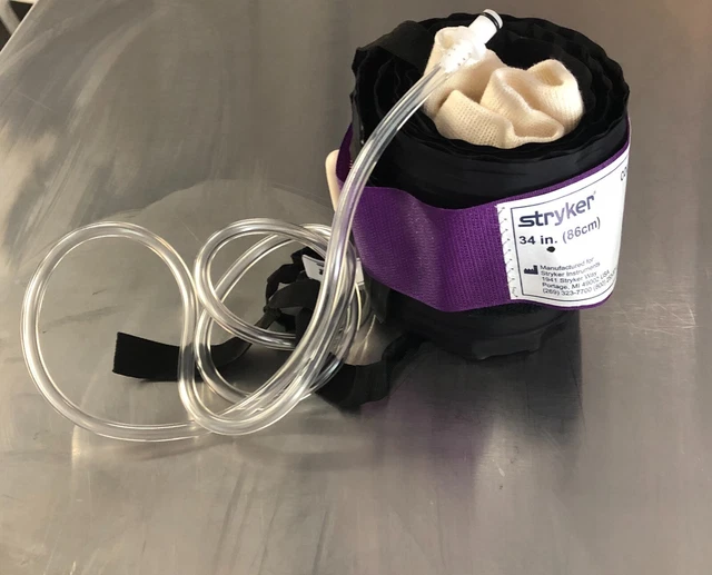 Lot of 10 Stryker Tourniquet Color Cuff purple 34" single port single bladder