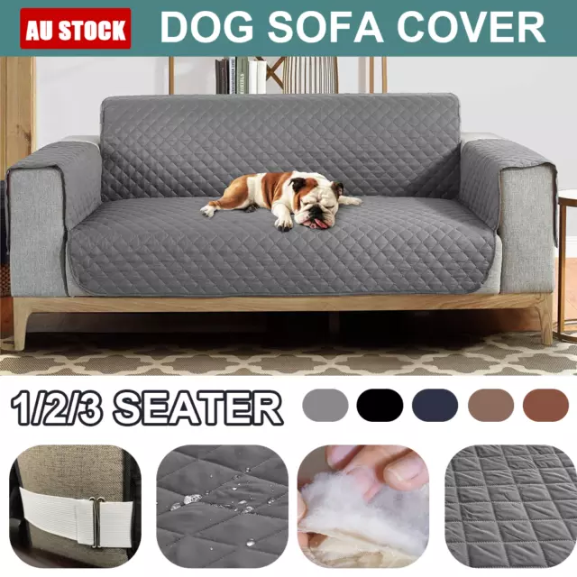 Sofa Cover Quilted Couch Covers Lounge Protector Slipcovers 1/2/3 Seater Pet Dog