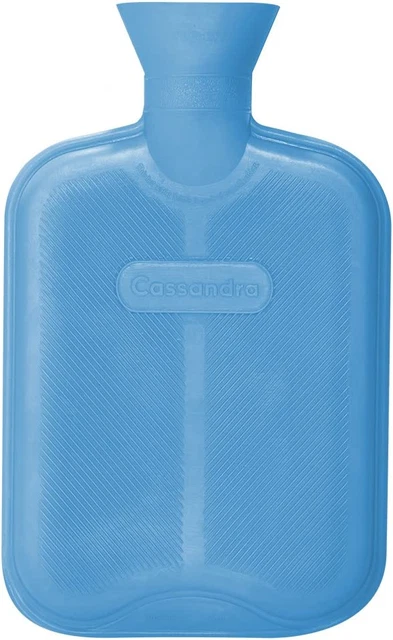 Botella de agua caliente CASSANDRA, superficie acanalada ambos lados, 1,8 litros, color 5 años