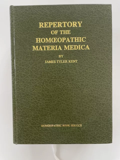 Repertory of the Homeopathic Materia Medica James Tyler Kent 1993.