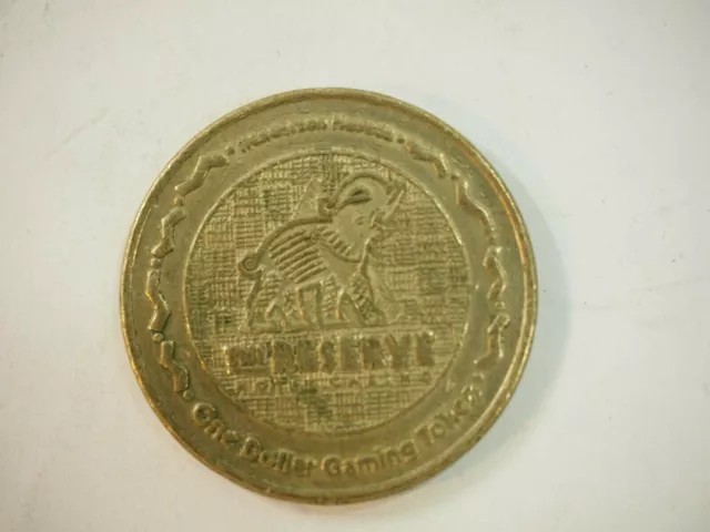 Vintage The Reserve Hotel & Casino Henderson $1 Brass Gambling Token 3