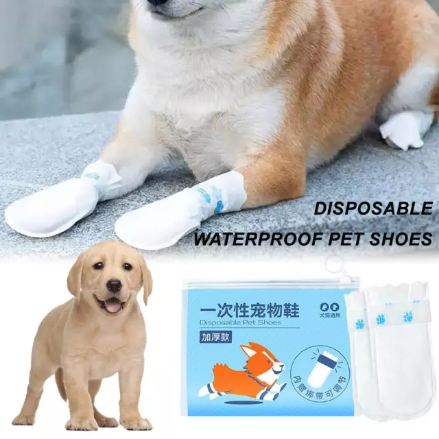 Disposable Dog Boots Waterproof Pet Shoes, Breathable Paw Dog Protection✨/ R2L5