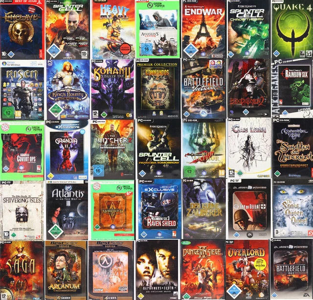 PC SPIELE KLASSIKER Abenteuer Shooter Adventure Action Sammlung zum Auswählen EUR 3,99 PicClick DE