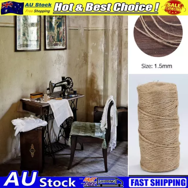 100m/roll Natural Hemp Rope Jute Twine Burlap String Wrapping Cords Thread