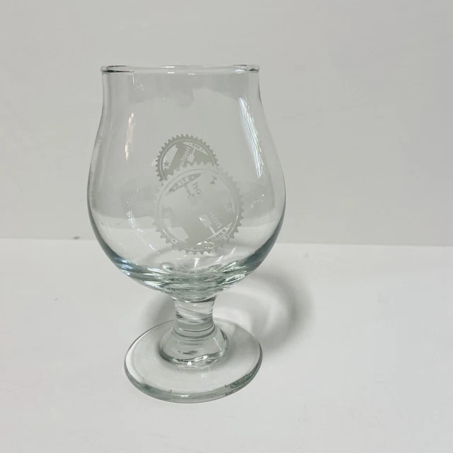 Fort Worth Texas Hopfusion Ale Works Snifter Glass Taproom Brewery Logos 16 oz