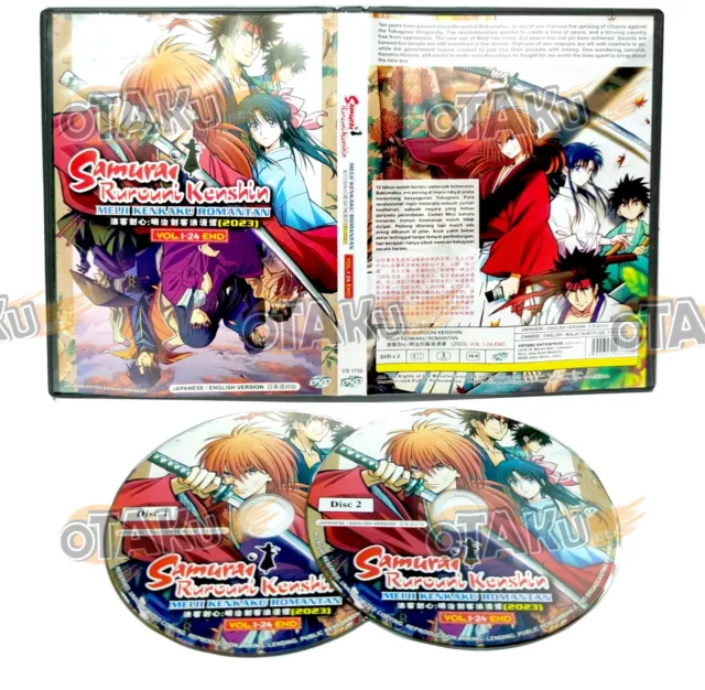 Samurai Rurouni Kenshin : Meiji Kenkaku Romantan - Anime Tv Dvd (1-24 Eps)