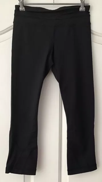 Lululemon 3/4 Length Tights Black Sz 4(CAN) 8(AUS)