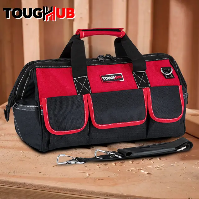 16 Inch Tool Storage Bag Multi Pockets Heavy Duty Tool bags with Shoulder Strap