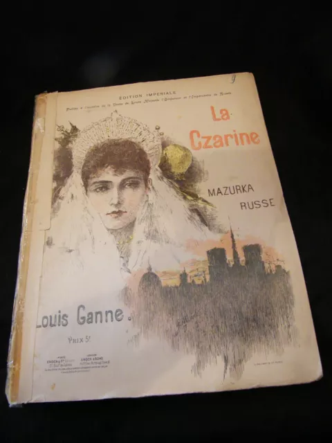 Partition La Czarine Louis Ganne Music Sheet"