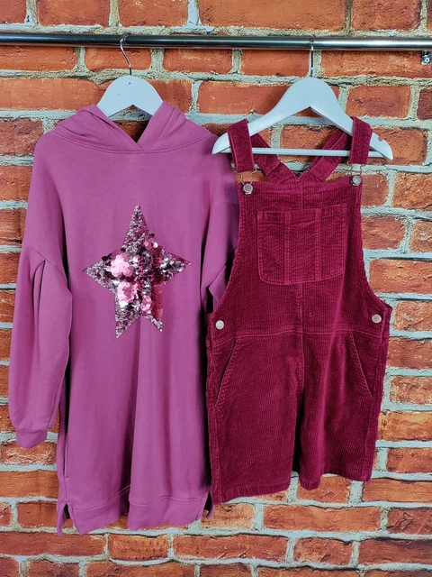 Girls Bundle Age 9-10 Years Next Corduroy Pinafore Dress Jumper Dress Kids 140Cm