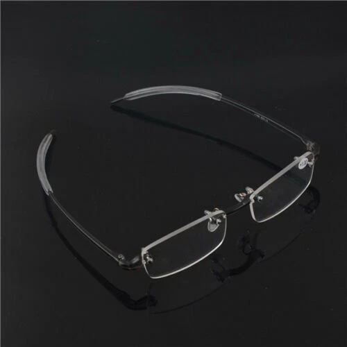 Gafas de lectura ultraligeras de diseñador sin montura +100~+400 de moda