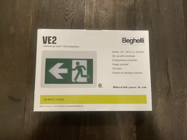 Beghelli VE2 Running Man Exit Sign