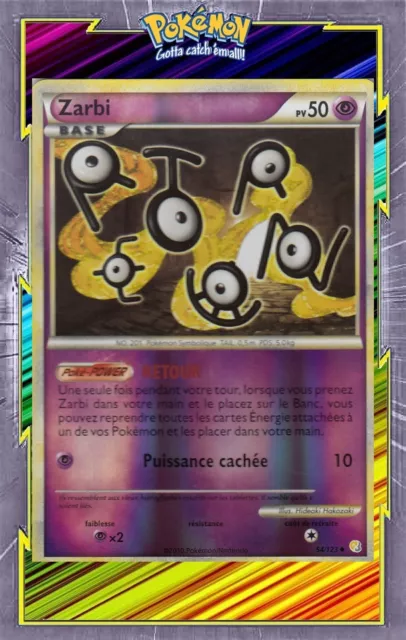 Zarbi Reverse - HS01:HeartGold SoulSilver - 54/123 - Carte Pokemon Française