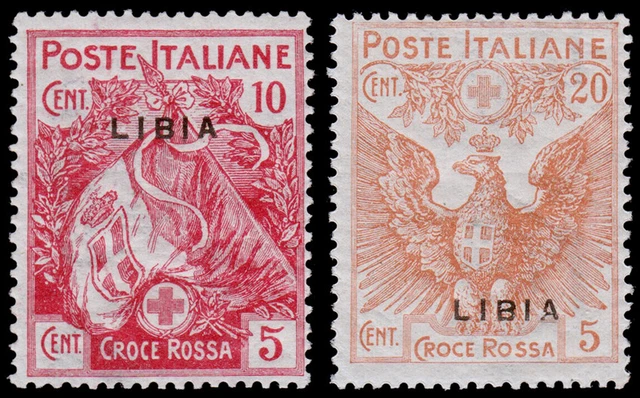 Libya - Italian Scott B1, B3 (1915-16) Mint H VF B