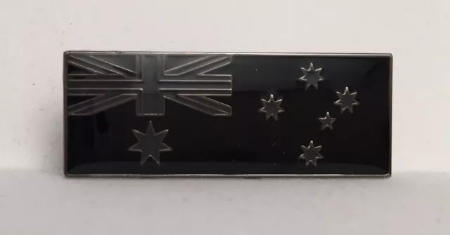 Australian Flag, Subdued Pin, Citation Size, 32mm x 12mm, 2 Rear Pins. 3