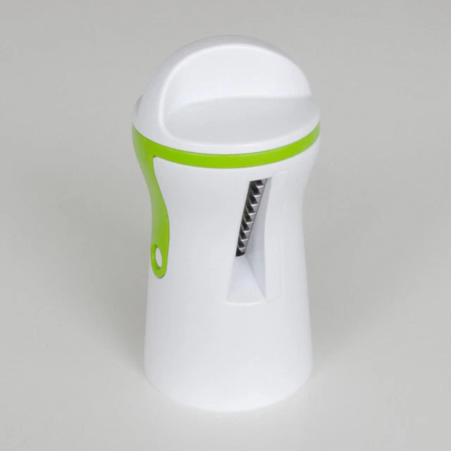 Cortador en espiral mano para verduras plástico blanco/verde - ¡excelente estado!