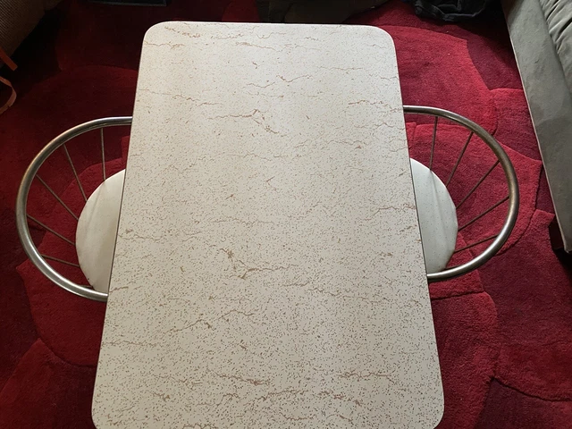 Vintage Mid Century Formica Children’s Table Chairs Read Description