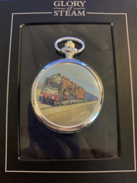 Montre Gousset Mécanique à Remontoir 'Train Bleu Super Pacific' - Atlas - Neuve Sans étiquette - Unisexe