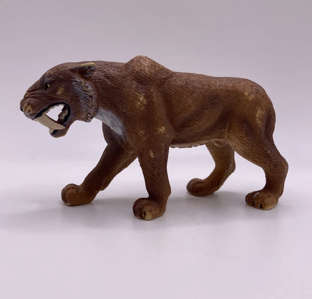Mojo Smilodon Sabre Tooth Tiger Prehistoric Dinosaur Figure 2010