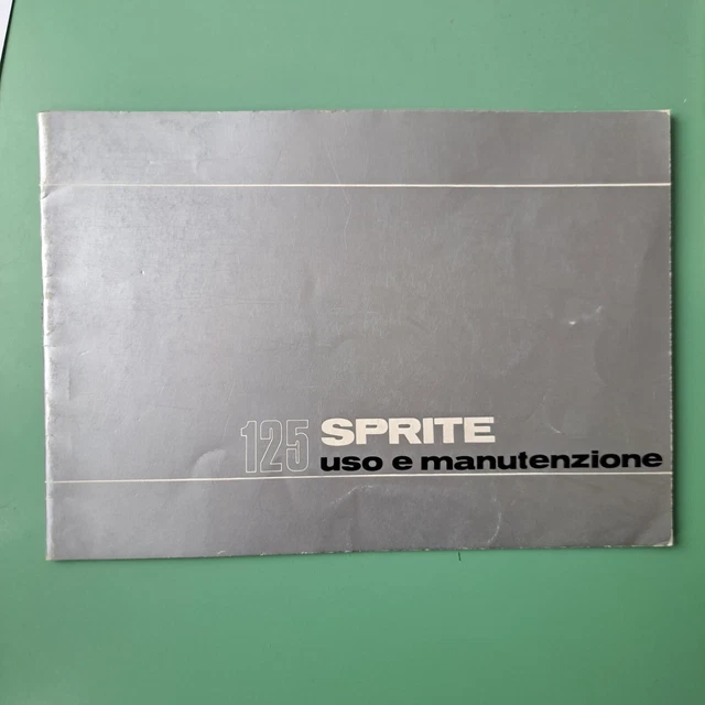 Libretto uso e manutenzione Benelli 125 SPRITE ORIGINALE