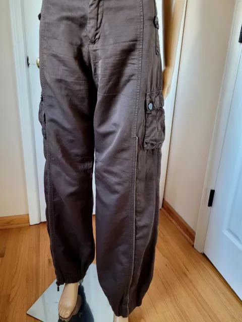 Twin Set by Simona Barbieri Buggy pants Brown Size 28 Made in Italy 2