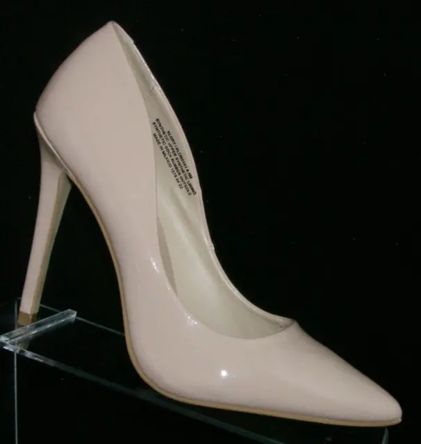 Steve Madden Klory beige man made pointed toe slip on pump heels 8.5M