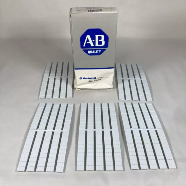 Allen Bradley terminal marking strip 1492-SM8X12 new accessory full box 5 cards