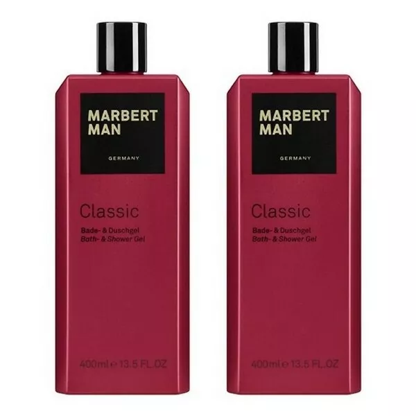 MARBERT Man Classic Duschgel Bath & Shower Gel 2 x 400 ml