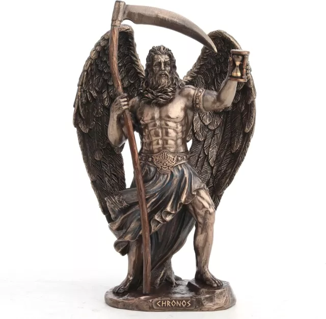 Chronos The Greek God of Time Cold Cast Resin Bronze Finish Sculpture