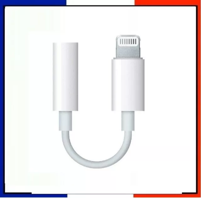 Câble Adaptateur Écouteurs Jack 3.5 mm MFI iPhone 14 Pro/14/13/12/11/X/8/7 MAX