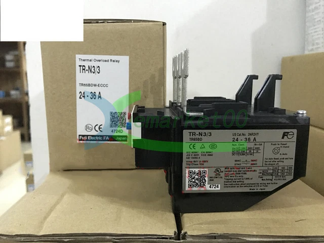 1PCS NEW FUJI TR-N3/3 Thermal overload protection relay 24-36 28-40 34-50 45-65A