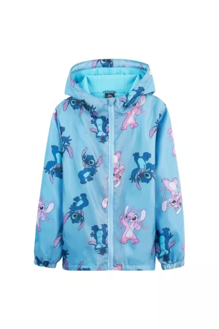 Disney Kids Stitch Hooded Raincoat Waterproof Jacket