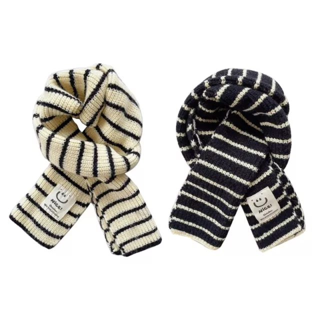 Cute Baby Scarf Stripe Pattern Children Neck Scarves Stylish & Warm Baby Scarf