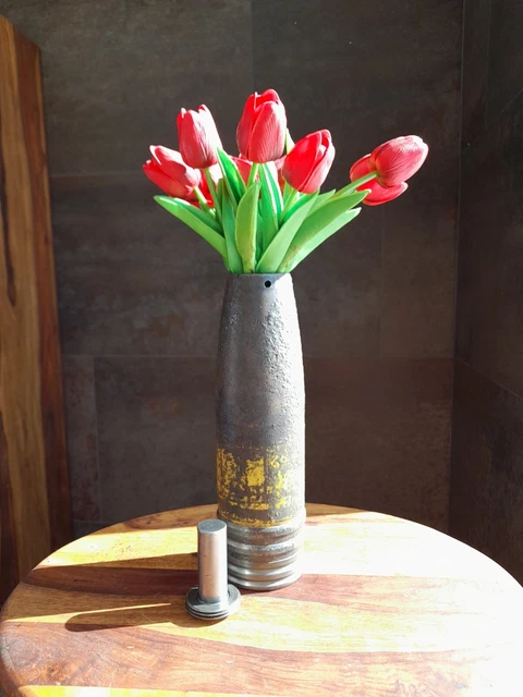 Flak 8,8 Blumenvase 2.WK Wehrmacht Tiger Deko  Panzer Luftwaffe Granate