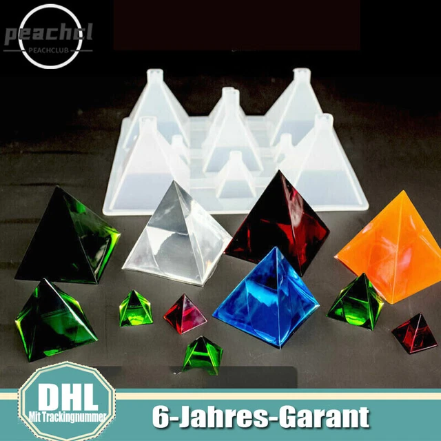 Epoxidharz Silikonform Pyramide Pyramides Gußform Epoxy Resin Silicone Mold DIY
