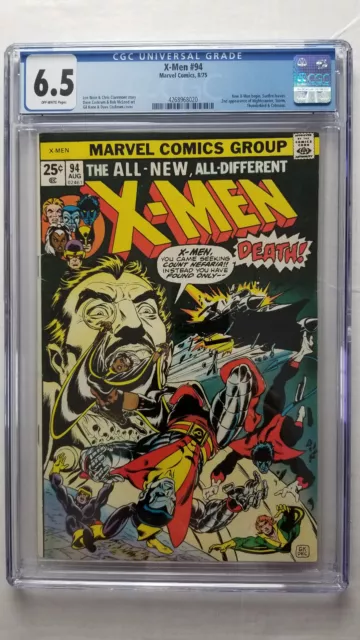 X-Men #94 CGC 6.5 Fine +      New X-Men Team Begins