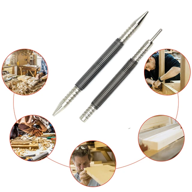 SPRING TOOLS HAMMERLESS Center Punch Steel Door Hinge Pin Remover(2pcs