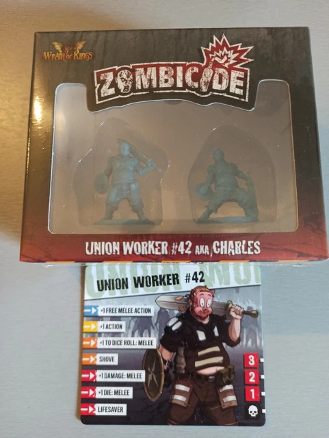 Zombicide - Figurine Rick + Carte 2nde Édition - Jeu CMON, Neuf