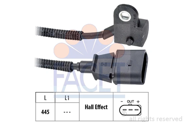 FACET Sensore Albero a Camme Rivelatore Impulso Accensione Made in Italy - OE 9.0422 SDI