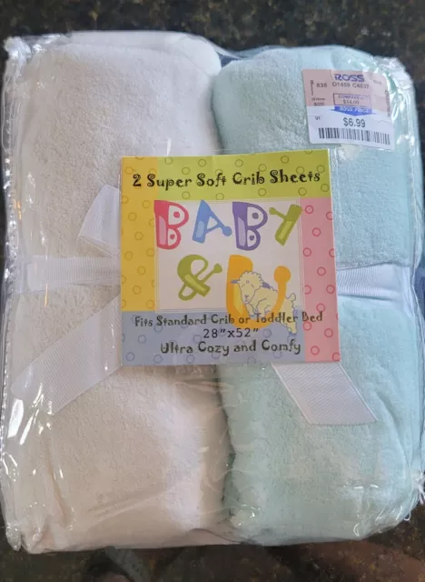 2 Crib Or Toddler Bed Sheets Cozy Super Soft Fleece