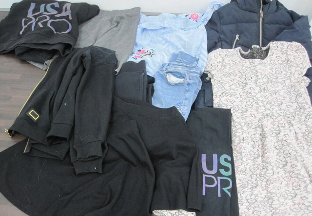 Girls Clothing Bundle Size 7-8 8-9 Years Job Lot Coat Trousers Dress
