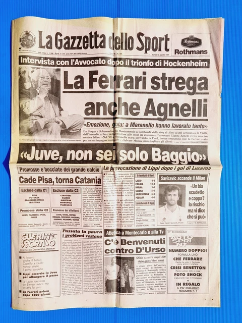 Gazzetta Dello Sport Du 5 Août 1959 - Ferrari, Coupe Davis, Canottieri Pallanza