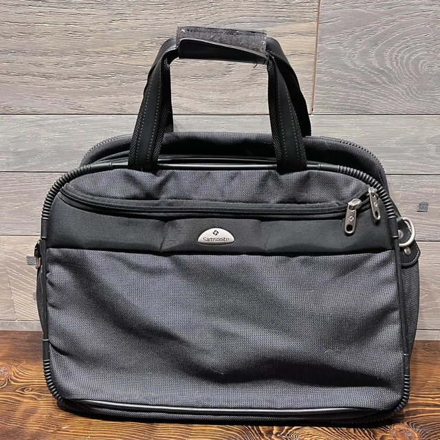 Samsonite Carry On Bag Double Sided Over Luggage Black Travel Plane Business